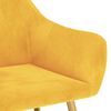 vidaXL Cadeiras de jantar 2 pcs veludo amarelo
