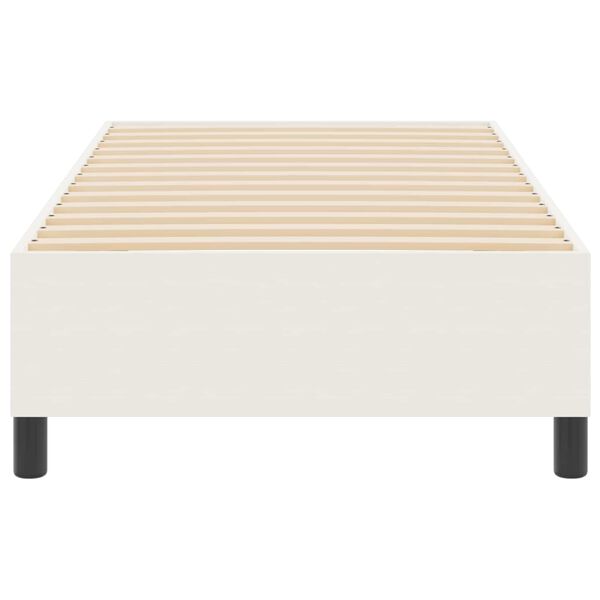 vidaXL Estrado de cama plataforma Creme 100 x 200 cm tecido