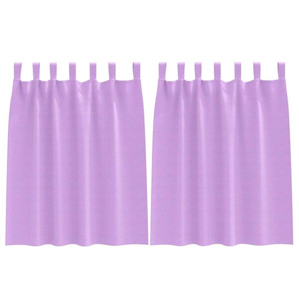 vidaXL Cortinas Blackout com Argolas 2 pcs Roxo 140 x 140 cm Poli&eacute;ster