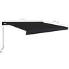vidaXL Toldo manual com caixa 300x250 cm antracite