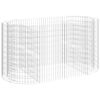 vidaXL Canteiro elevado/cesto gabi&atilde;o 200x100x100 cm ferro galvanizado