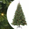 vidaXL &Aacute;rvore de Natal Artificial com 300 LEDs Verde 210 cm PE e PVC