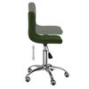 vidaXL Cadeiras de jantar giratorias 2 pcs veludo verde-escuro