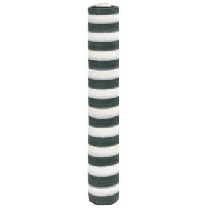 vidaXL Rede de privacidade PEAD 75 g/m&sup2; 1,8x50 m verde e branco