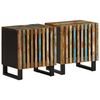 vidaXL Mesas de cabeceira 2 pcs 40x34x46 cm madeira recuperada maci&ccedil;a