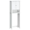 vidaXL M&oacute;vel de sanita BERG 60x27x164,5 cm madeira maci&ccedil;a branco