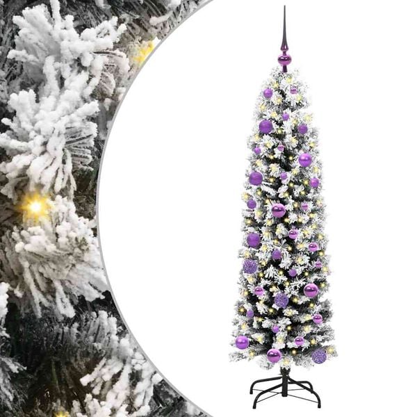 vidaXL &Aacute;rvore de Natal Artificial Verde 150 cm PVC e A&ccedil;o e Pl&aacute;stico