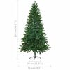 vidaXL Árvore Natal artificial pré-iluminada c/ bolas 150 cm verde