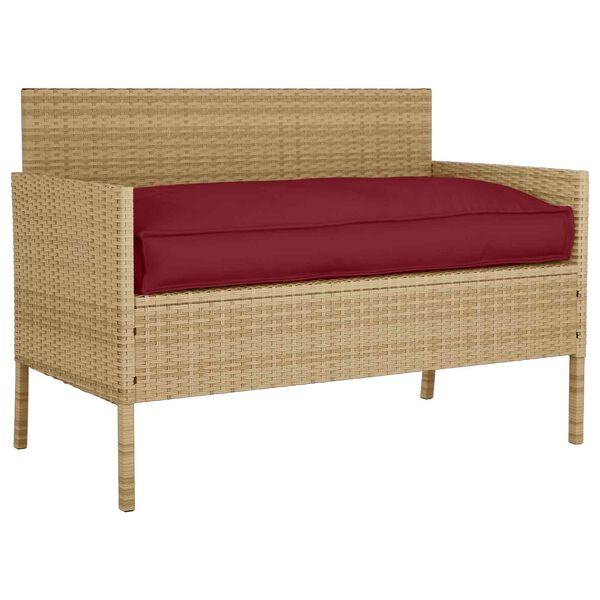 vidaXL Almofada Vinho Vermelho 80 x 80 x 52 cm Tecido Oxford