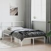 vidaXL Estrutura de cama com cabeceira 120x190 cm metal branco
