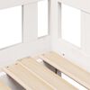 vidaXL Sof&aacute;-cama com gavet&atilde;o e gavetas sem colch&atilde;o 80x200 cm branco