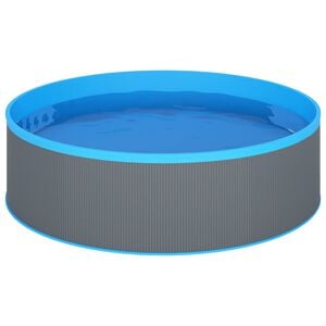 vidaXL Piscina splasher 350x90 cm cinzento