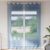 vidaXL Cortinas de voile com ilh&oacute;s 2 pcs azul real