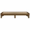 vidaXL Sof&aacute;-cama puxar 2x(80x200) cm pinho maci&ccedil;o castanho mel