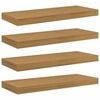 vidaXL Prateleira de Parede 4 unid. Bege 60 x 23,5 x 3,8 cm