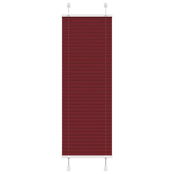 vidaXL Plissado Cego Bord&eacute;us Vermelho 50x150 cm Largura Tecido