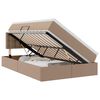 vidaXL Cama com arruma&ccedil;&atilde;o e colch&atilde;o Cappuccino 120 x 200 cm