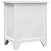 vidaXL Mesa-de-cabeceira 38x28x45 cm madeira paulownia branco