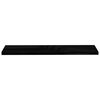 vidaXL Prateleiras de parede suspensas 4 pcs 120x23,5x3,8cm MDF preto