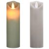 vidaXL 5 pcs conjunto de velas LED c/ controlo remoto branco quente