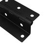 vidaXL Dobradi&ccedil;a 2 pcs Preto 38 x 17 x 60 mm Ferro