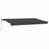 vidaXL Toldo Retr&aacute;til Manual Antracite 400 x 200 cm tecido