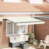 vidaXL Toldo Retr&aacute;til Creme 250 x 200 cm tecido