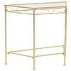 vidaXL Mesa de apoio estilo vintage metal 87x34x73 cm dourado