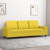 vidaXL Sof&aacute; de 3 lugares 180 cm tecido amarelo-claro