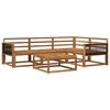 vidaXL Conjunto de Sof&aacute;s para Exterior 5 pcs Natural