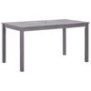 vidaXL Mesa de jardim 140x80x74 cm ac&aacute;cia maci&ccedil;a cinzento lavado