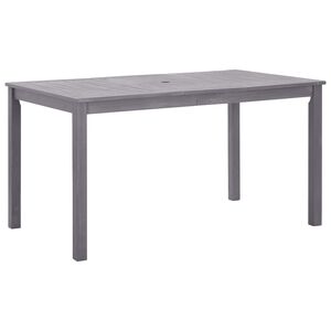 vidaXL Mesa de jardim 140x80x74 cm ac&aacute;cia maci&ccedil;a cinzento lavado
