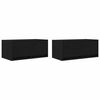 vidaXL M&oacute;veis de TV 2pcs 60x31x25,5cm deriv. madeira carvalho preto
