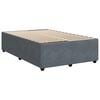 vidaXL Cama boxspring com colch&atilde;o 120x200 cm veludo cinzento-escuro