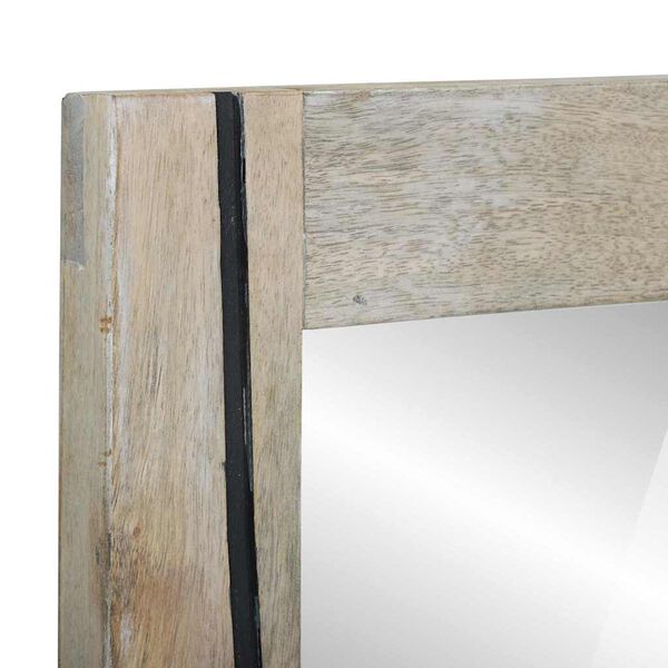 vidaXL Espelho de banheiro com espelho Castanho 70 x 50 x 2,5 cm