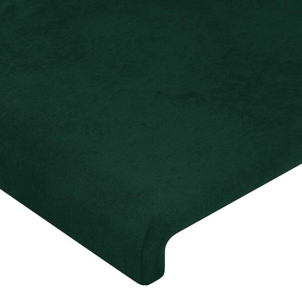 vidaXL Cabeceiras verde-escuro 180x5x78/88 cm veludo