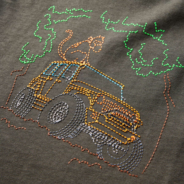 T-shirt de manga comprida para crian&ccedil;a caqui 104