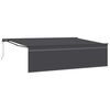 vidaXL Toldo retr&aacute;til Antracite 500 &times; 300 cm Poli&eacute;ster e Alum&iacute;nio
