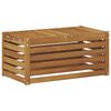 vidaXL Bancada de P&aacute;tio ao Ar Livre Natural 79 x 43 x 37 cm