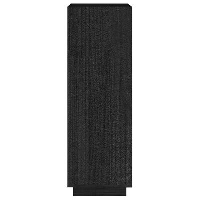 vidaXL Estante/divisória 40x35x103 cm pinho maciço preto