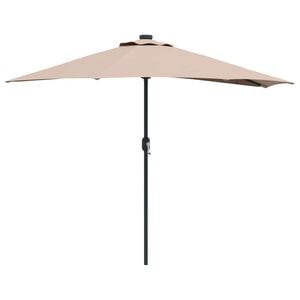 vidaXL Guarda-sol de Jardim Cinzento-acastanhado 294 x 150 x 224 cm