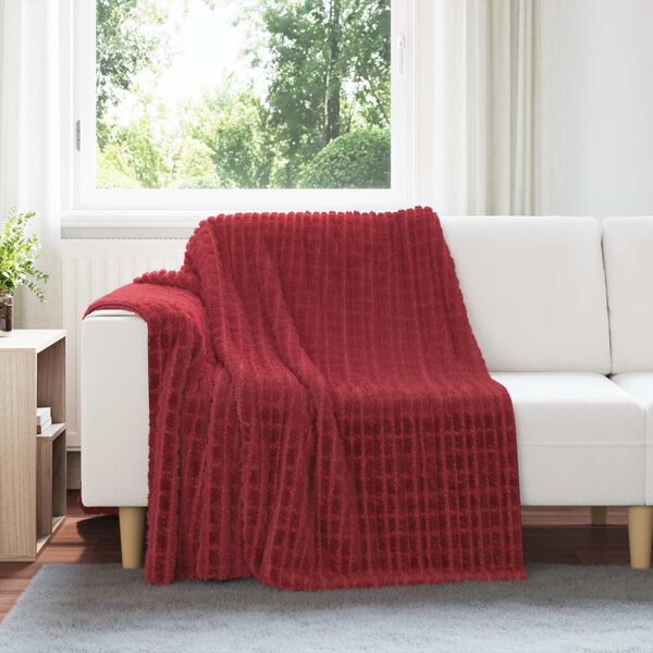 vidaXL Cobertores de Sof&aacute; 6 pcs Vermelho Bordeaux 200 x 150 cm L&atilde;