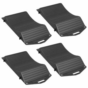 vidaXL Protetores de Pneus 4 unid. Preto 44 x 20 x 4 cm PP