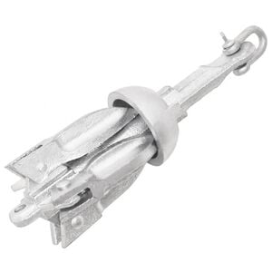 vidaXL &Acirc;ncora dobr&aacute;vel 0,7 kg ferro fundido galvanizado a quente prata