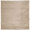 vidaXL Tapete pelo curto macio e lav&aacute;vel HUARTE 120x120 cm cor areia