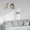 vidaXL Prateleira de Parede 2 pcs M&aacute;rmore Branco 80 x 9 x 3 cm