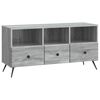 vidaXL Gabinete para TV com gaveta Sonoma Cinzento 102 x 34,5 x 50 cm