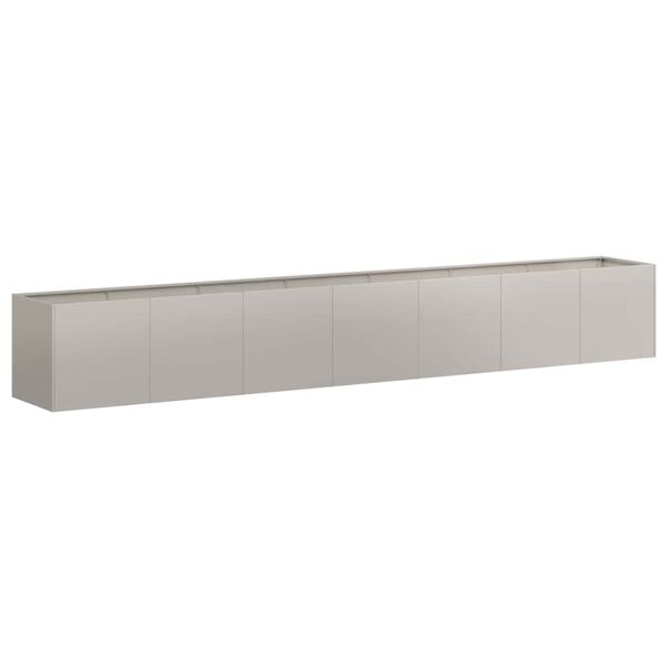 vidaXL Floreira enferrujada 280x40x40 cm a&ccedil;o resistente