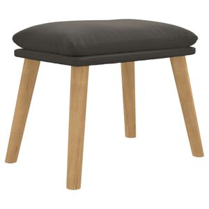 vidaXL Apoio de p&eacute;s 45x29,5x35 cm veludo cinzento-escuro