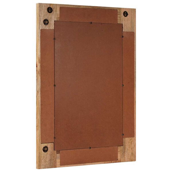 vidaXL Espelho de banheiro com armazenamento Natural 50 x 70 x 3 cm